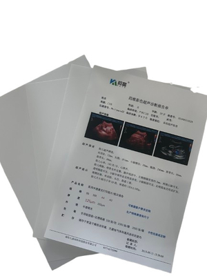 125 Mikron Halbtransparente Weiße Farbe Halbtransparente Laser Medizinische Röntgenstrahl Plastikfilm für Haustiere für medizinische Zwecke