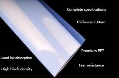 Positive Textilsiebdruck-Filme 130 Mikrometer milchige wasserdichte Tintenstrahl-Film-