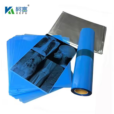 Medizinische Röntgenaufnahme Trockene blaue Tintenstrahlfilm 210 Mikron CT DR Film A4 8x10 Blatt oder Rolle Für medizinische Tintenstrahldruckmedien