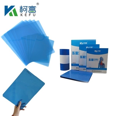 Hochauflösende medizinische Bildgebung CT DR Inkjet Blaufilm Medizinische Röntgenfilm für Haustiere A3 / A4 Transparent Blaudruckfilm